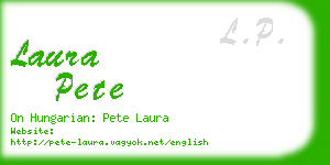 laura pete business card